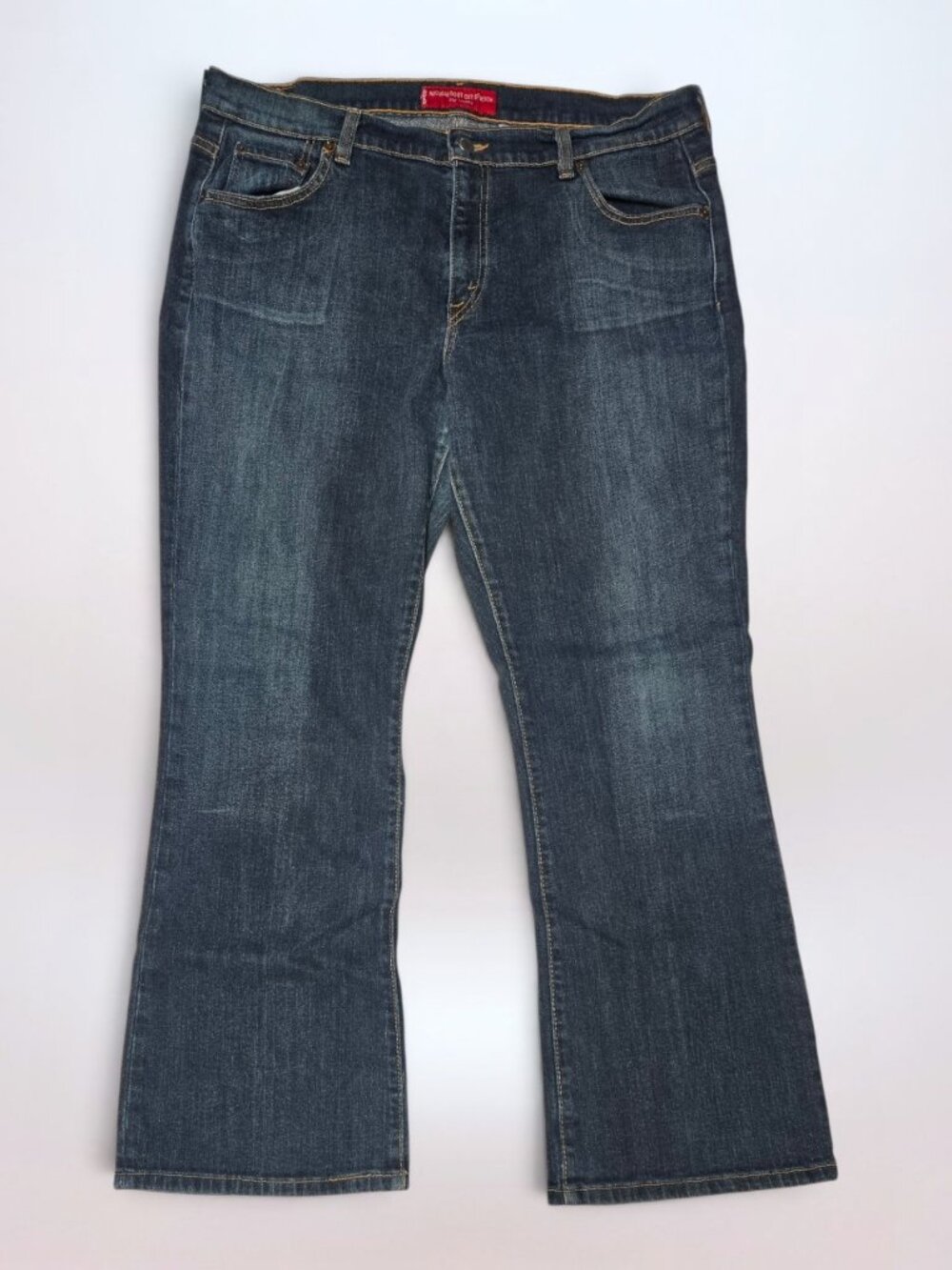 Levi's Vintage Y2K 515 Nouveau Bootcut Stretch Dark Wash Jeans (Size 16 MISS)